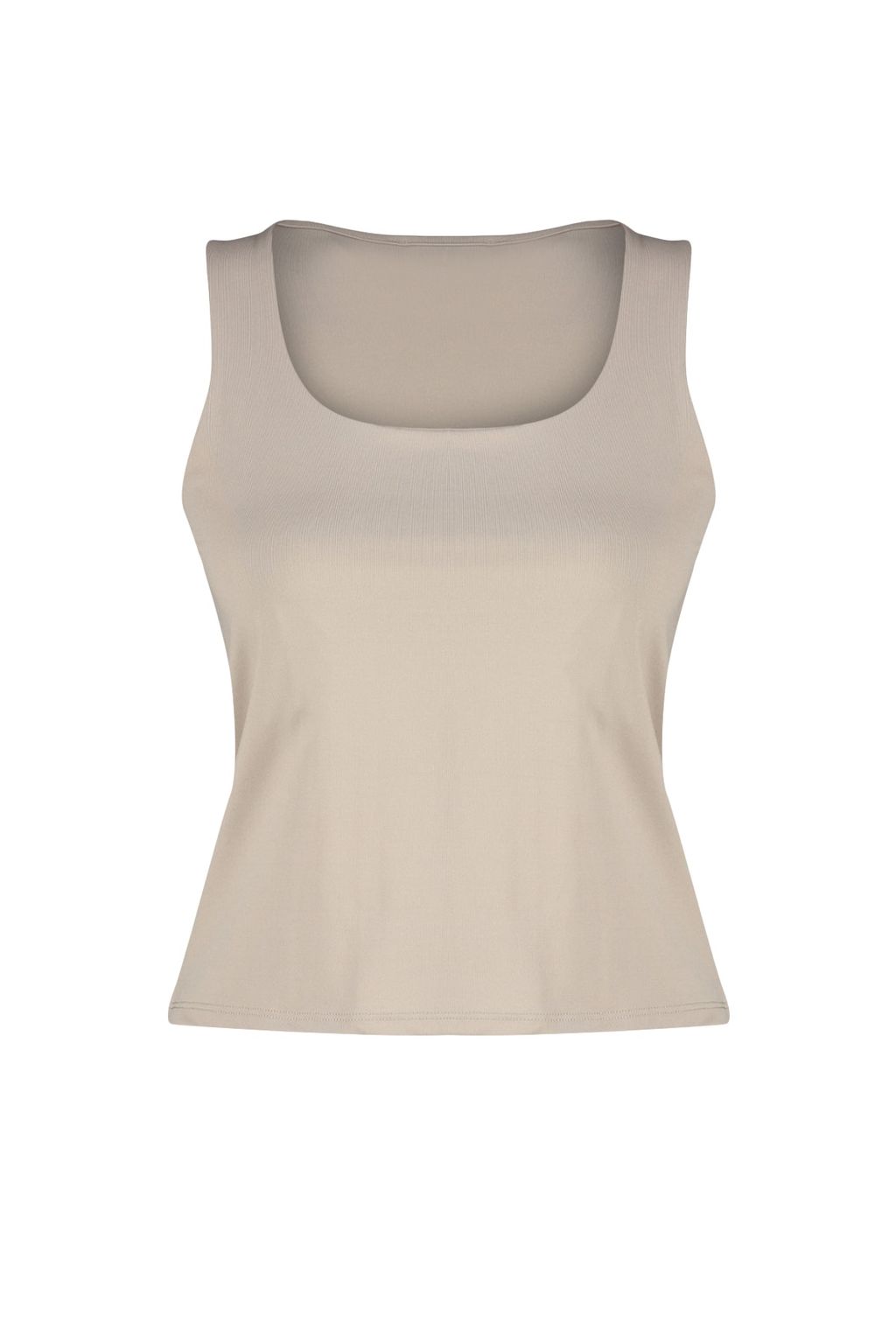 Vizon Kare Yaka Fitted/Vucuda Oturan Esnek Orme Atlet TWOSS23AL00037