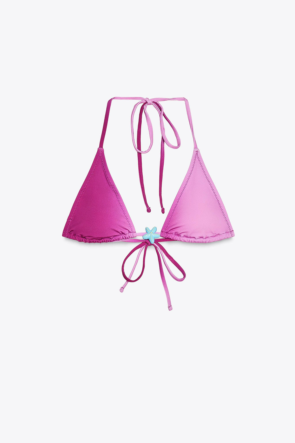 STAR TRIANGLE BIKINI TOP - Zara фото 10