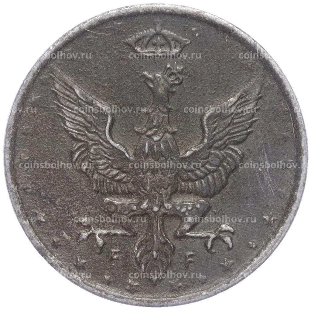 Монета 10 фенигов 1917 года Польша