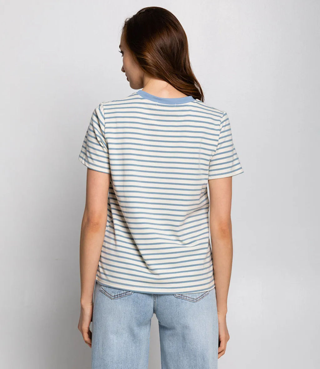 Футболка #КТ8355, голубой - Dommod фото 3