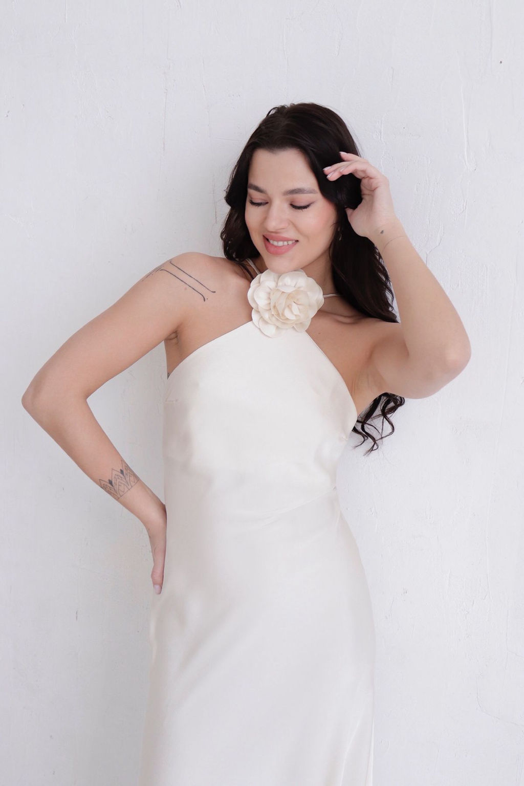 Платье молочное с цветком - Martichelli фото 9