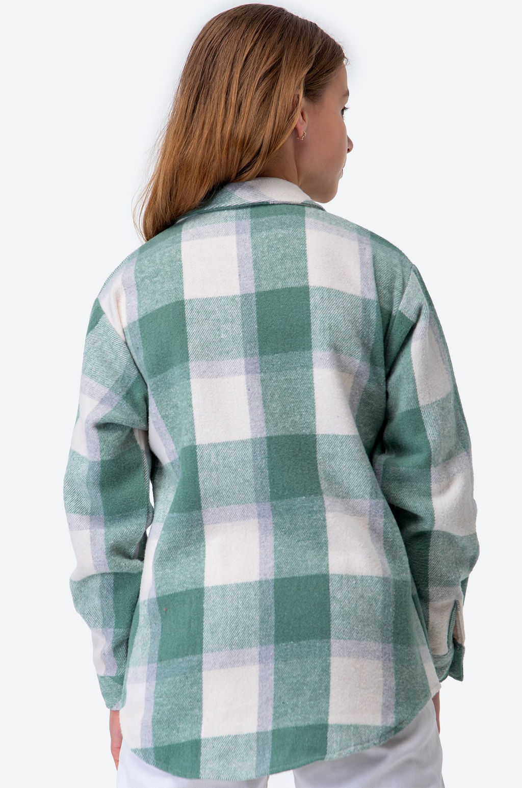 Теплая удлиненная рубашка для девочки Happy Fox фото 24