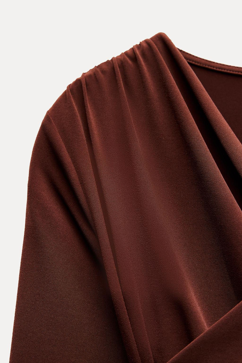 DRAPED TOP - Zara фото 9