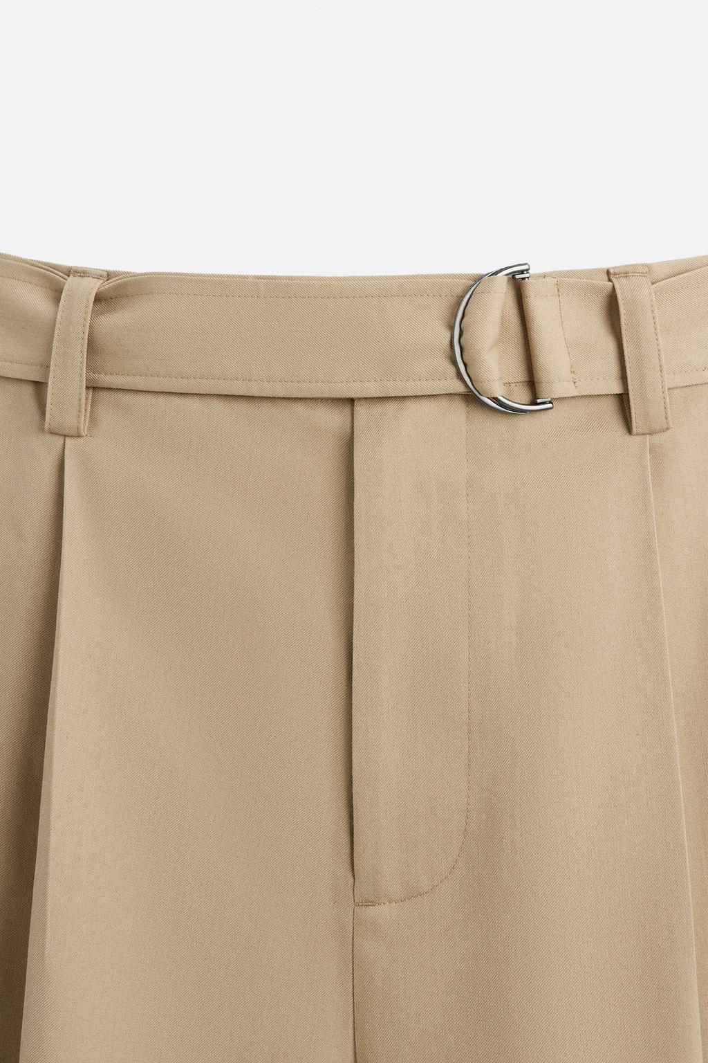 PLEATED TROUSERS WITH BELT - Zara фото 9