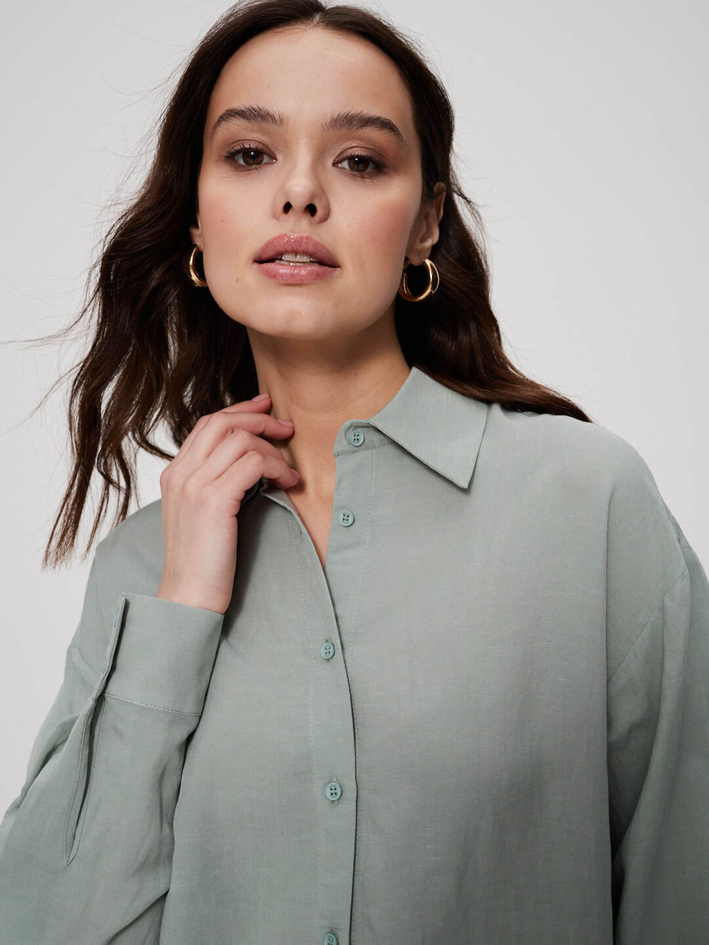 Рубашка 322.030056/зеленый - Seven senses фото 6