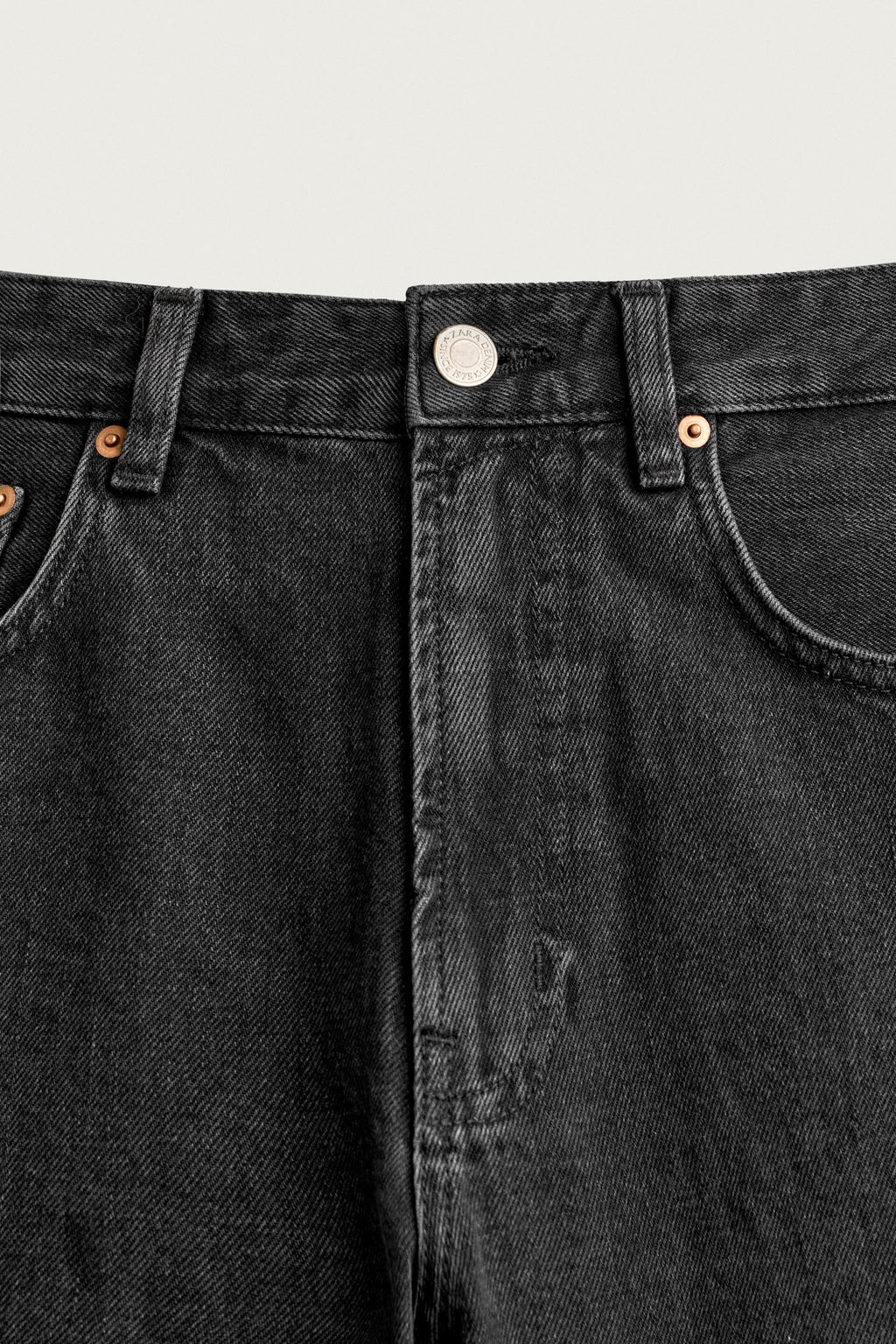 JEANS LOOSE CROPPED FIT / Carb?n - Zara фото 7