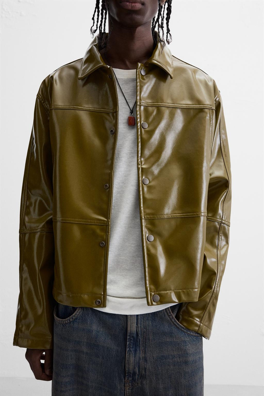 VINYL FINISH JACKET - Zara фото 6