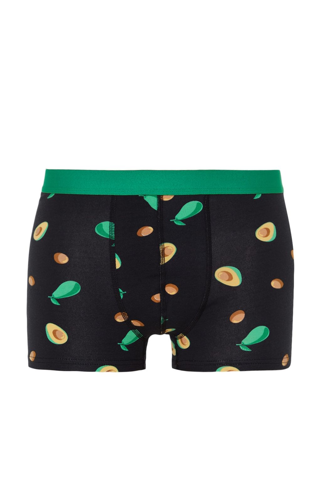 TRENDYOL MAN Cok Renkli 3lu Avocado Desenli-Duz Paket Pamuklu Boxer TMNSS23BX00014 - Trendyolmilla фото 2