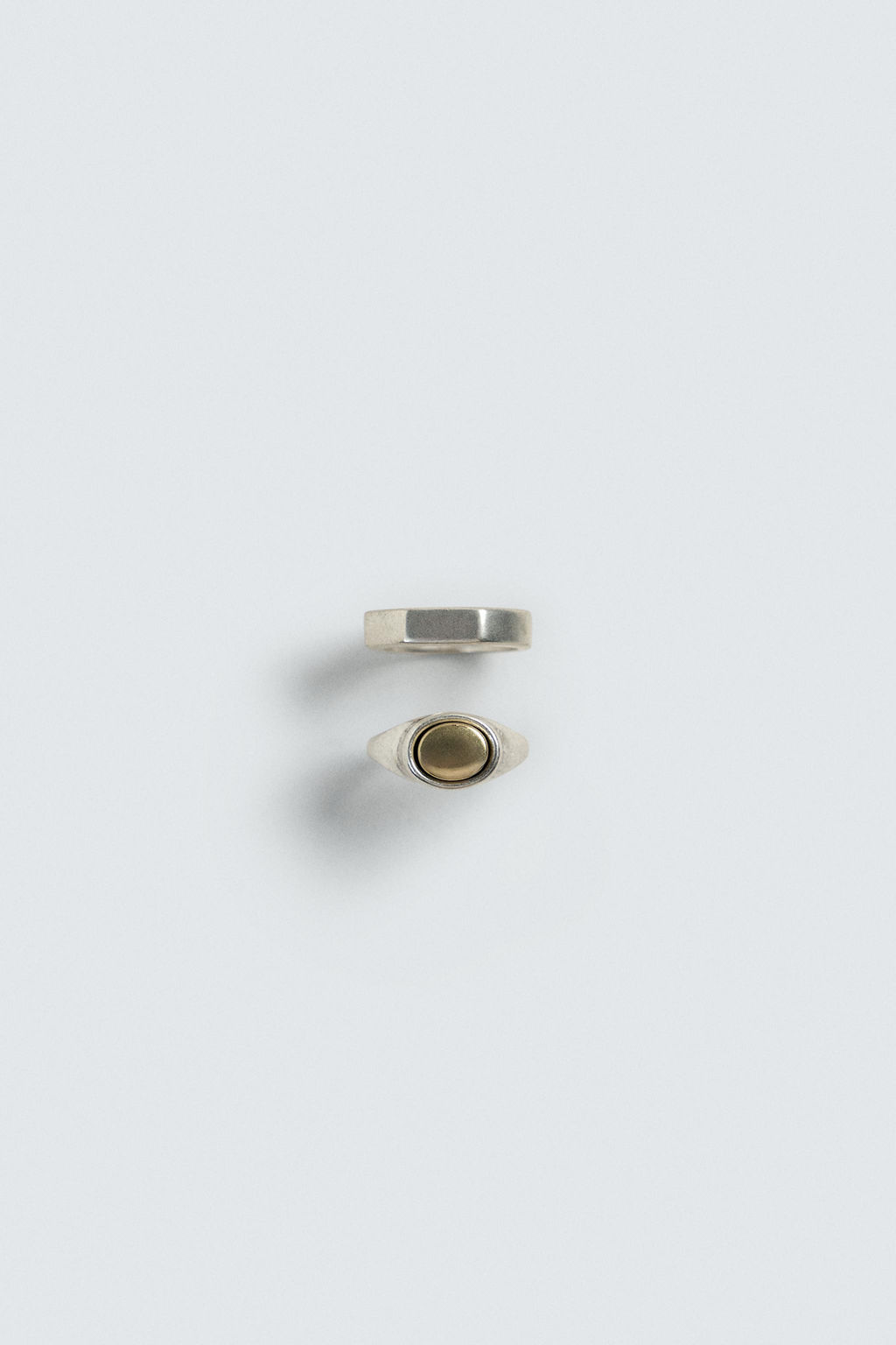 ANILLOS MET?LICOS COMBINADOS PACK 2 / Plata - Zara фото 2