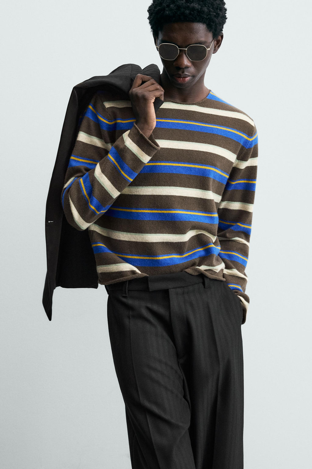 LIMITED EDITION STRIPED JACQUARD JUMPER - Zara фото 5