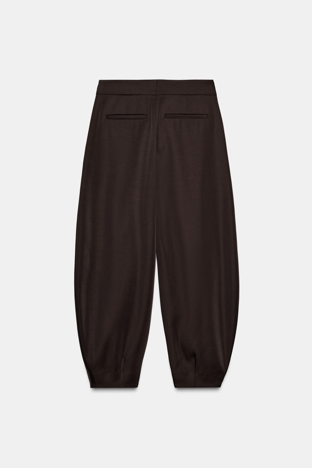 SATIN CARROT FIT TROUSERS - Zara фото 7