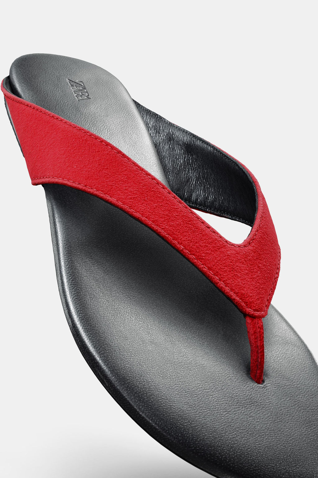 FLAT LEATHER SANDALS - Zara фото 8