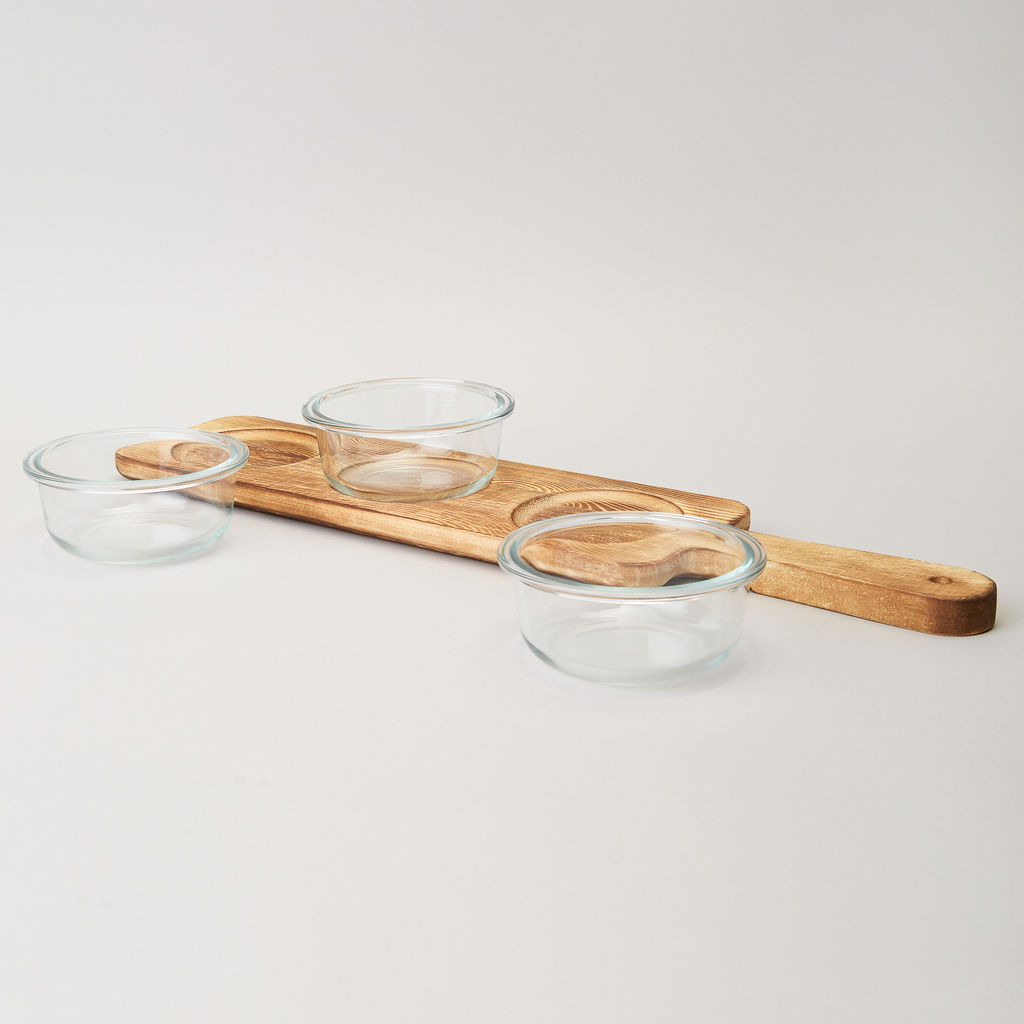 МЕНАЖНИЦА 3-Х СЕКЦИОННАЯ НА ДЕРЕВЯННОЙ ПОДСТАВКЕ 230 МЛ - Lefard фото 4