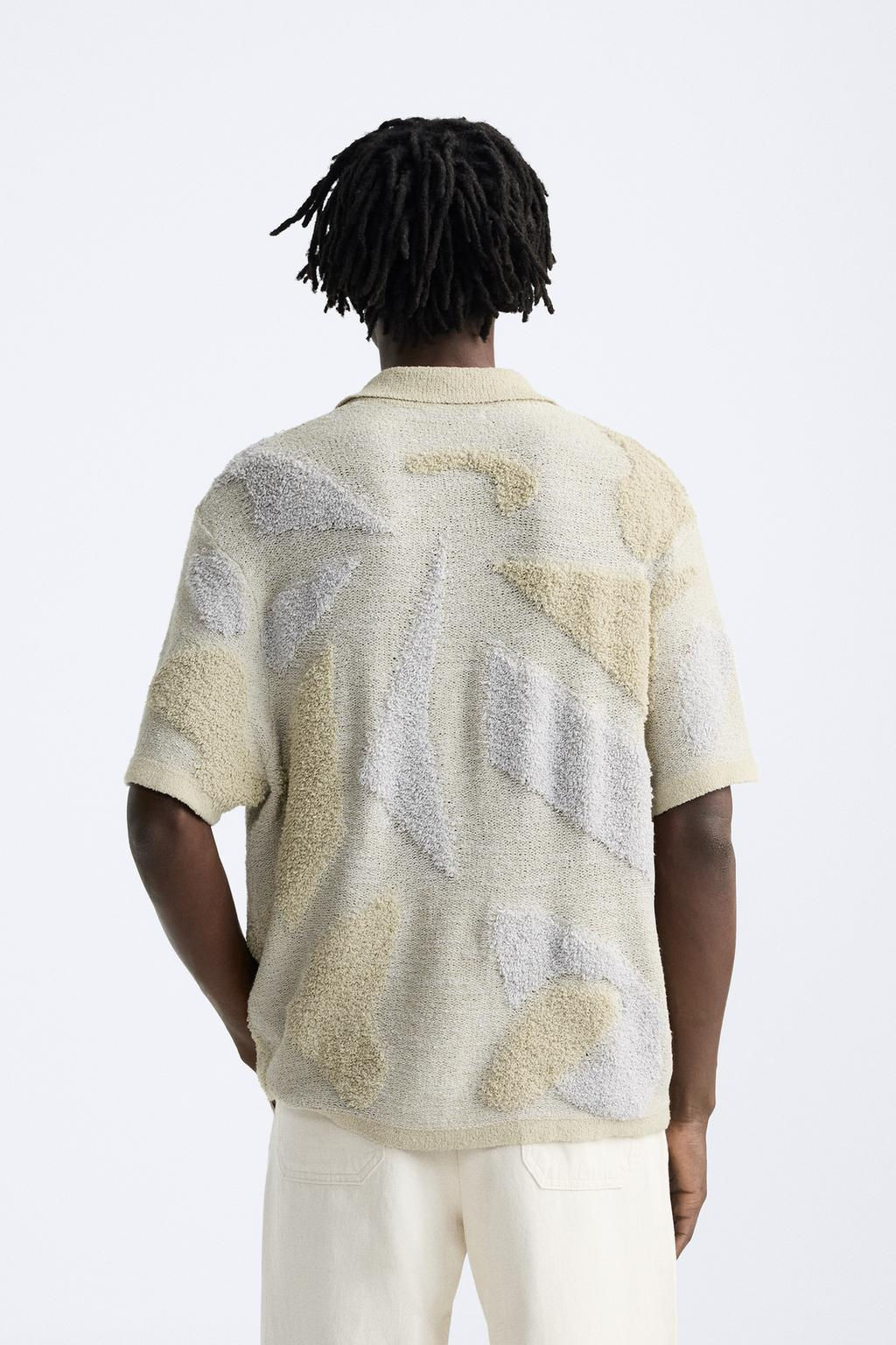 TERRY JACQUARD SHIRT - Zara фото 4