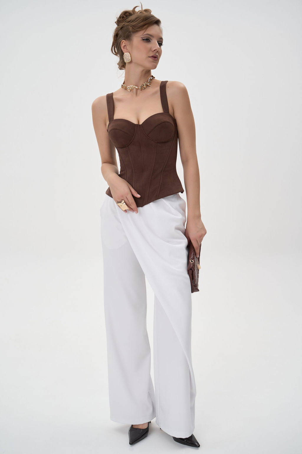 Брюки Шарлиз (белый) - Эльза фото 5