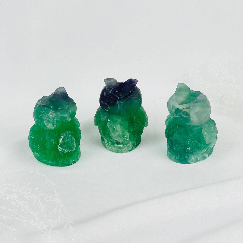 Фигурка Сова из Флюорита