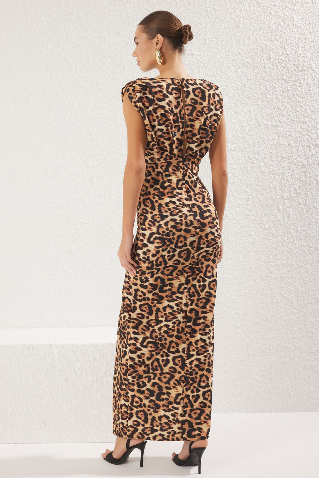 Cok Renkli Vatkal? Dokuma Uzun S?k Abiye Gece Mezuniyet Elbisesi TPRSS24AE00087