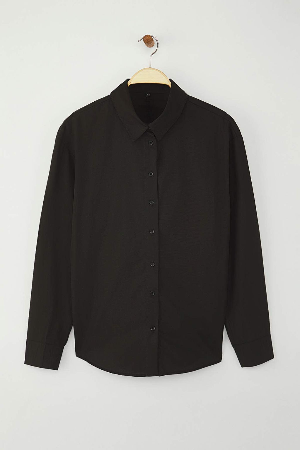 Beyaz Arkas? Dugme Detayl? Oversize Gomlek TWOAW26GO00009 - Trendyolmilla фото 6