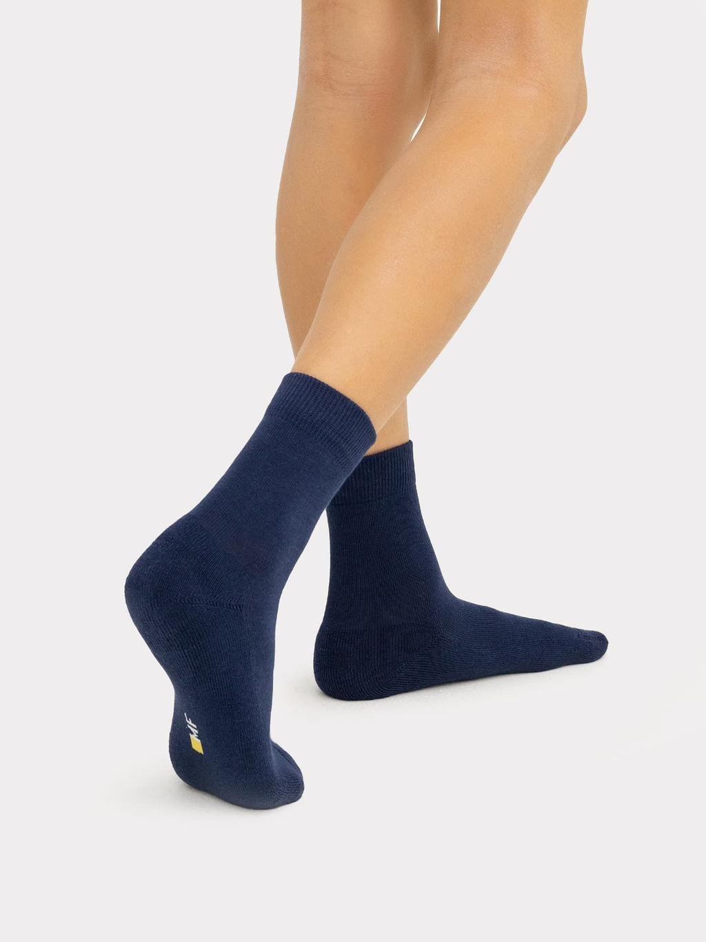 Цена за 5 пар! Носки детские темно-синие с плюшевым следом - Mark formelle фото 2