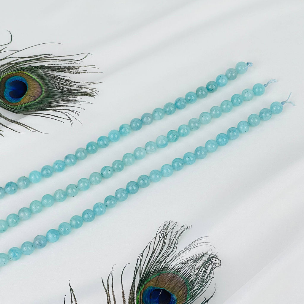 Бусины для украшений из Амазонита (38 бусин) 39 см