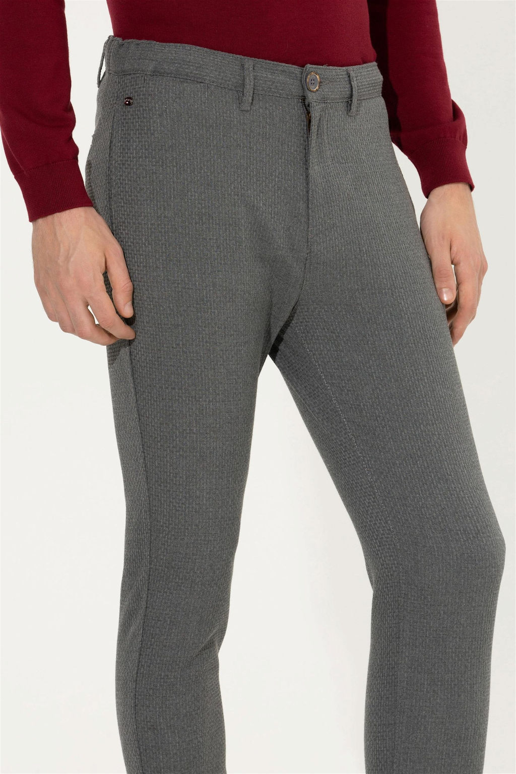 Мужские серые брюки из плотной ткани Неожиданная скидка в корзине - U.s. polo assn фото 6