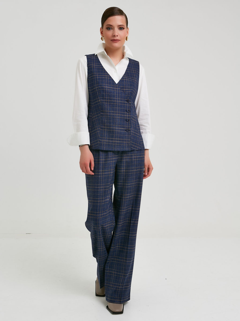 Брюки в клетку - Stilla фото 7