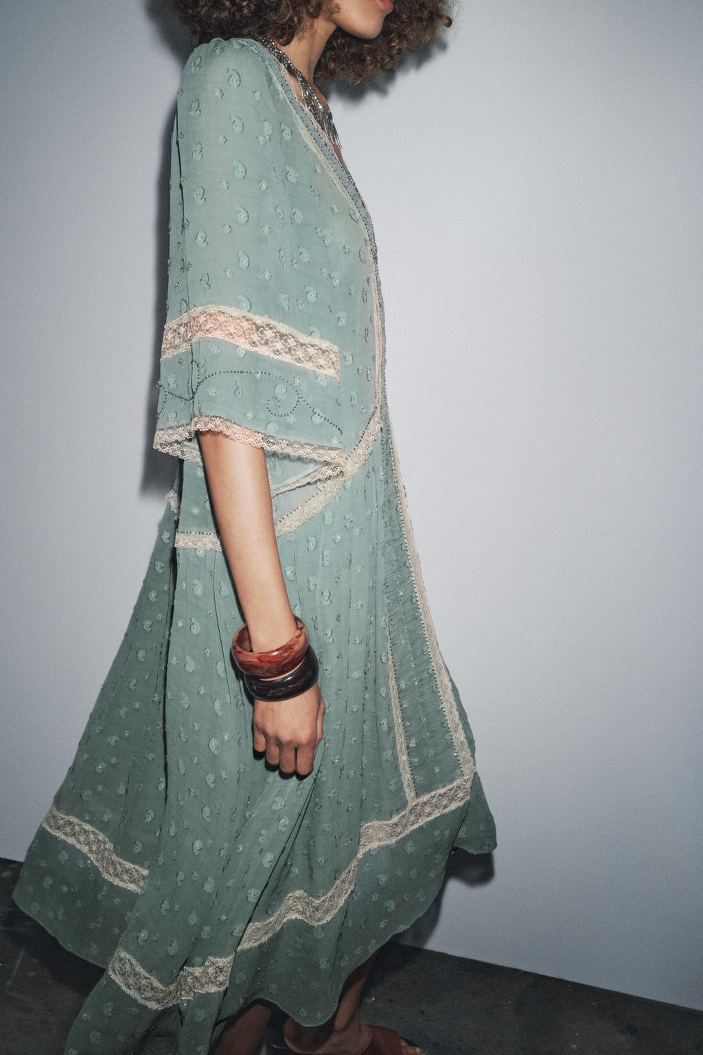 ZW COLLECTION ROMANTIC MIDI DRESS - Zara фото 4
