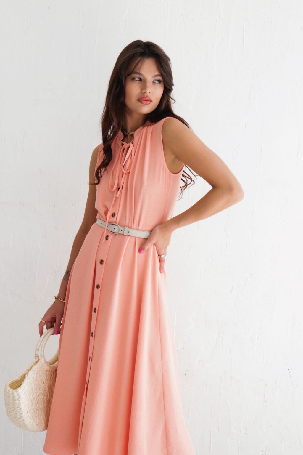 Платье, как из к/ф Красотка, персиковое - Martichelli фото 16