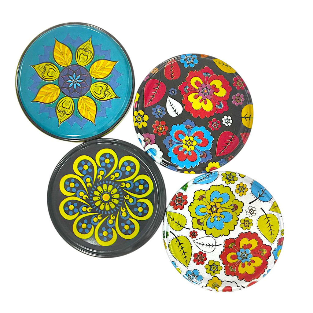 20шт. Крышка "твист-офф" d82мм (литография) "Летний калейдоскоп"