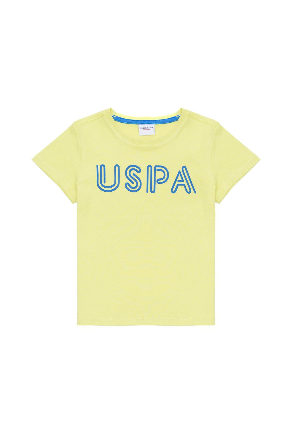 Детская неоново-желтая футболка с круглым вырезом Неожиданная скидка в корзине - U.s. polo assn фото 2