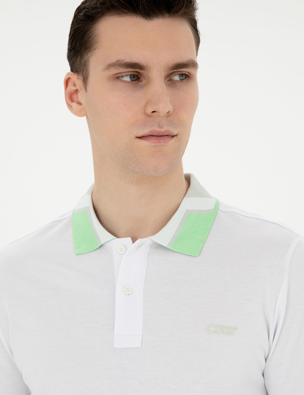 Beyaz Slim Fit Ti__rt