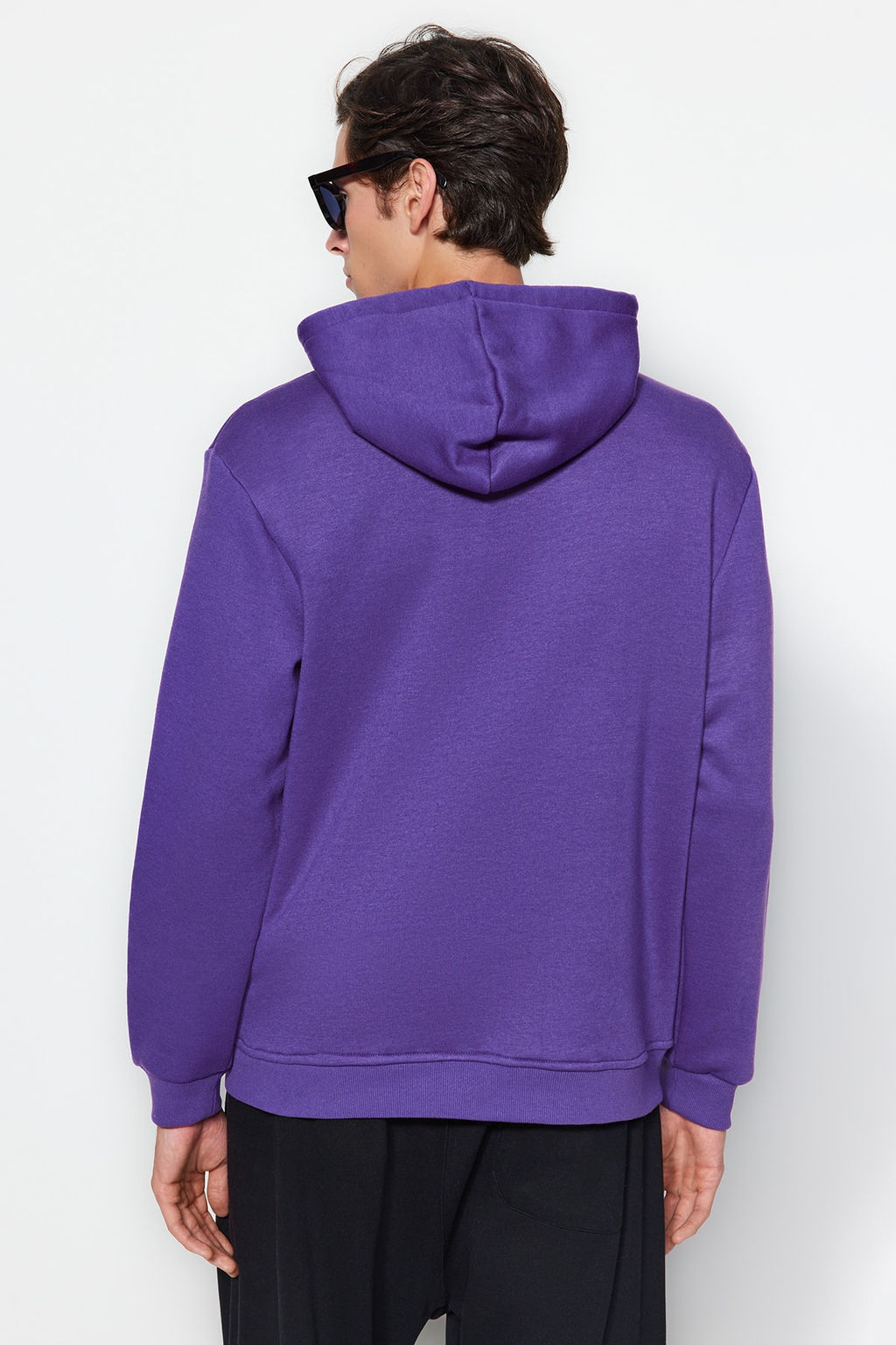 TRENDYOL MAN Antrasit Regular/Normal Kesim Minimal Nak?s Ici Polar/S?cak Tutan Sweatshirt TMNAW24SW00096 - Trendyolmilla фото 5