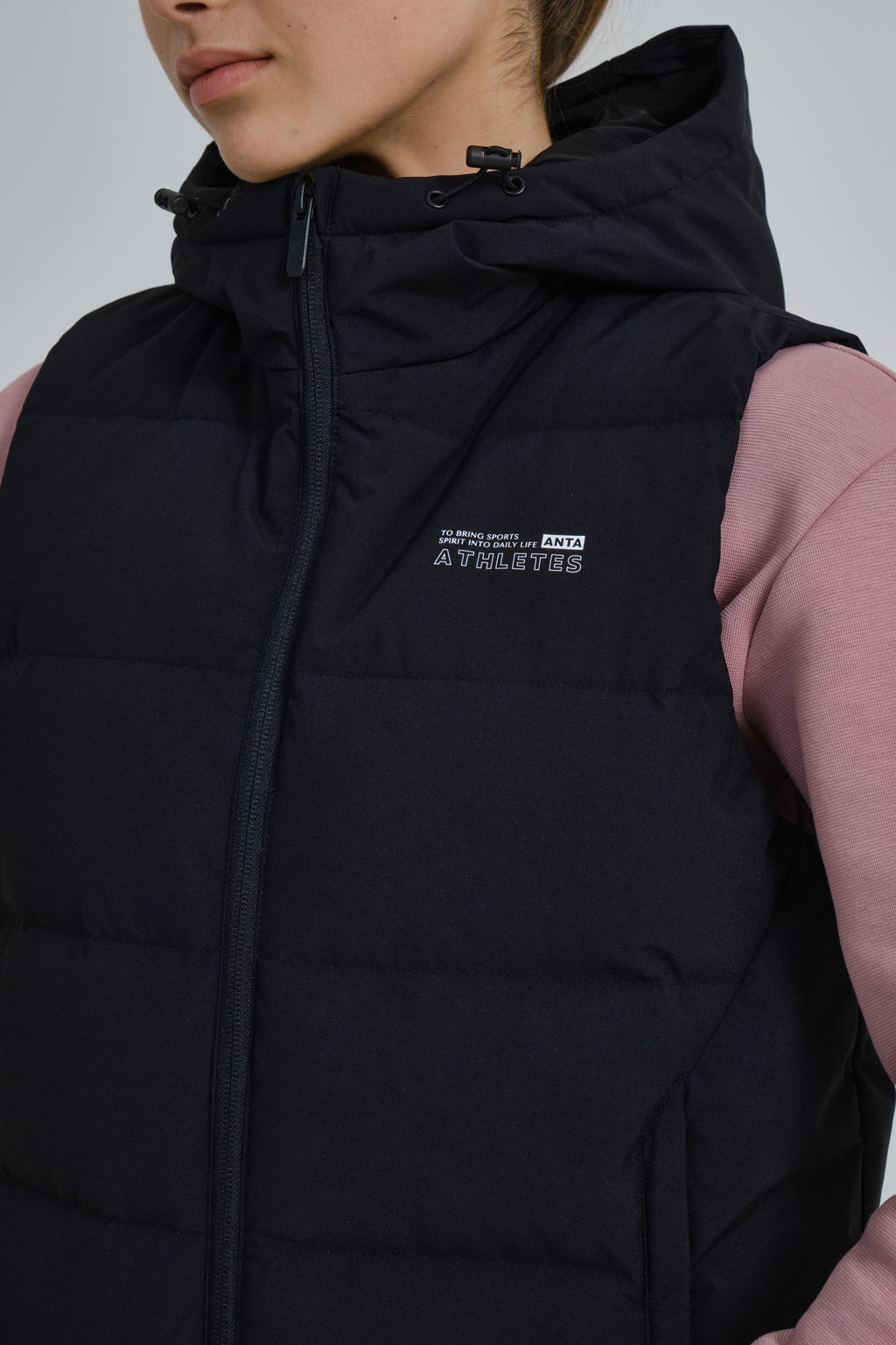 Пуховый жилет Чёрный - Anta фото 4