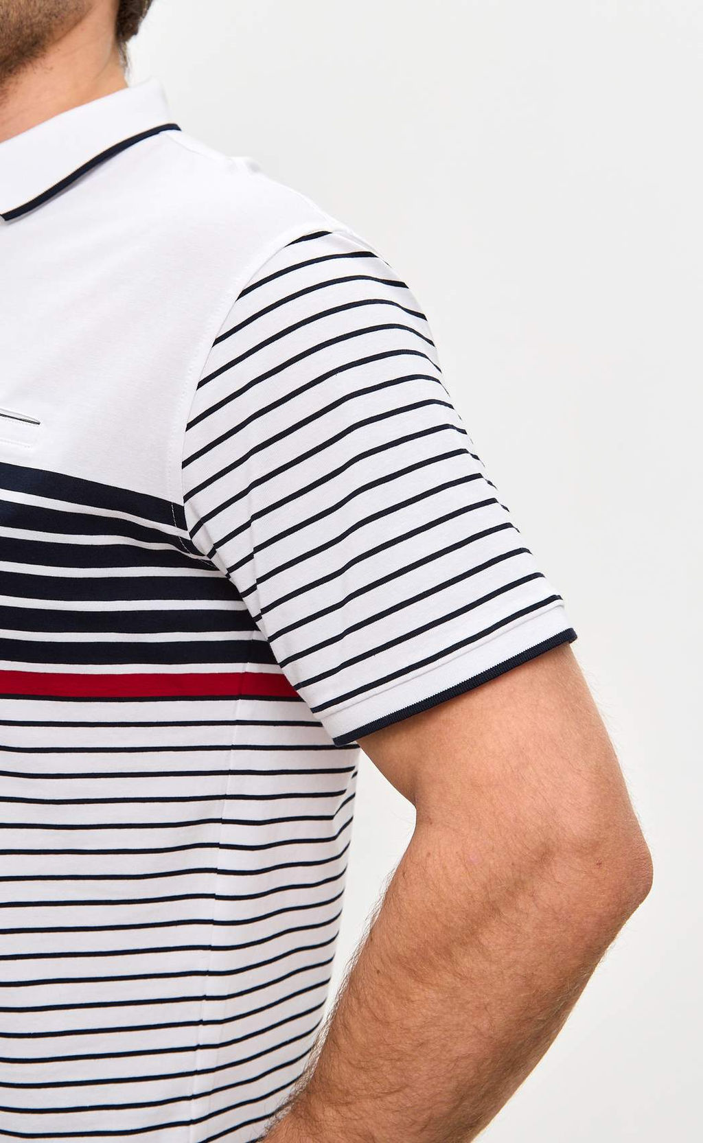 Футболка-поло F511-07-109 white - Fine joyce фото 6