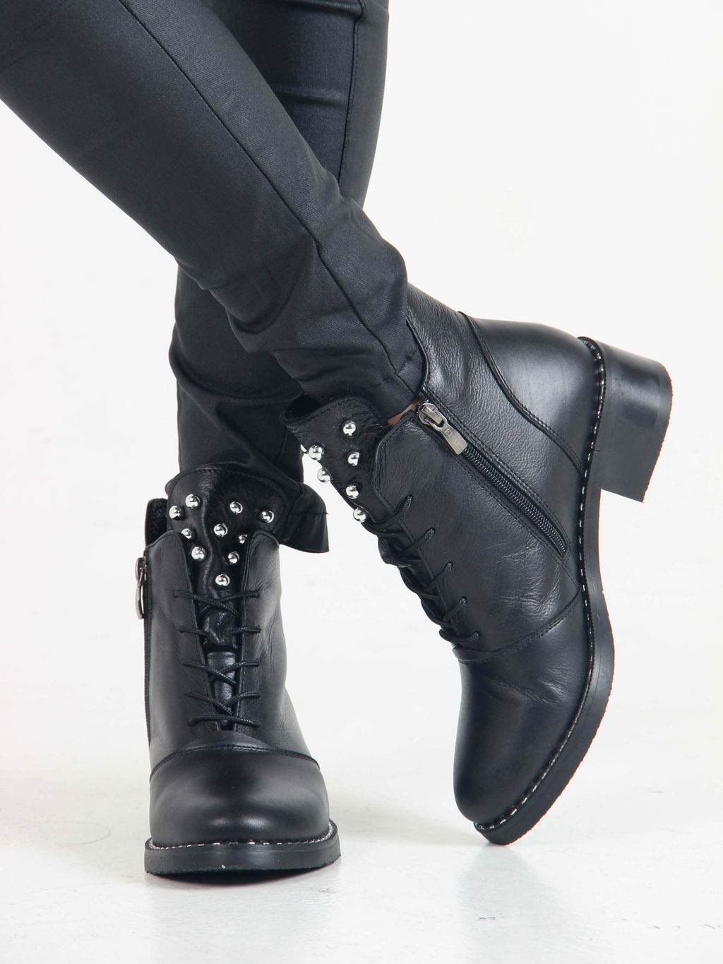 Ботинки 244.vena.black /шерсть