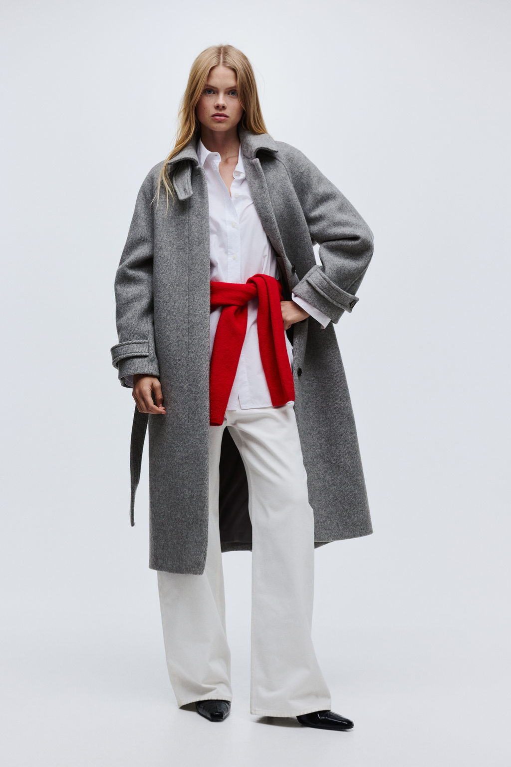 Abrigo oversize en mezcla de lana - H&m фото 9