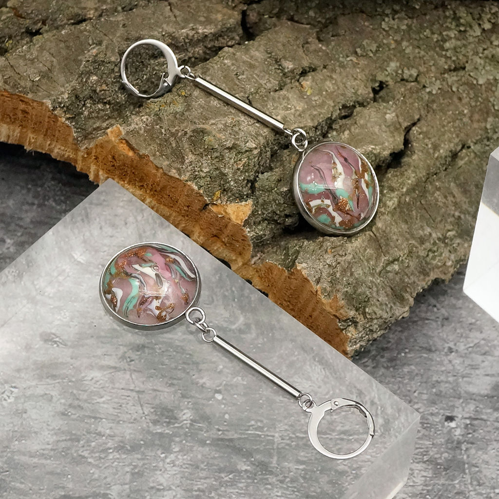 Серьги из муранского стекла