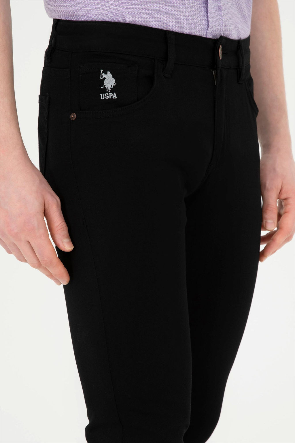 Мужские черные брюки из плотной ткани Неожиданная скидка в корзине - U.s. polo assn фото 5