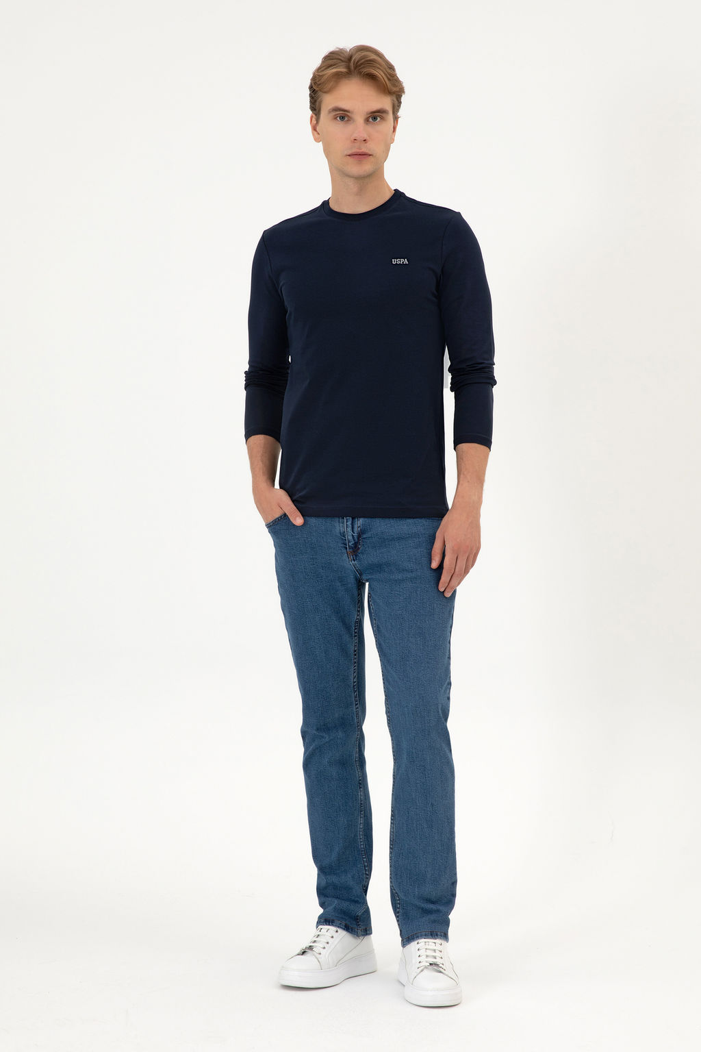 Erkek Lacivert Basic Sweatshirt Sepette S_rpriz _ndirim - U.s. polo assn фото 11