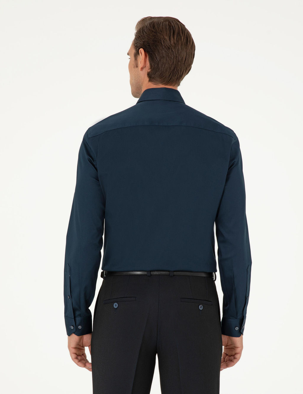 Lacivert Slim Fit Uzun Kollu Basic G_mlek - Pierre cardin фото 5