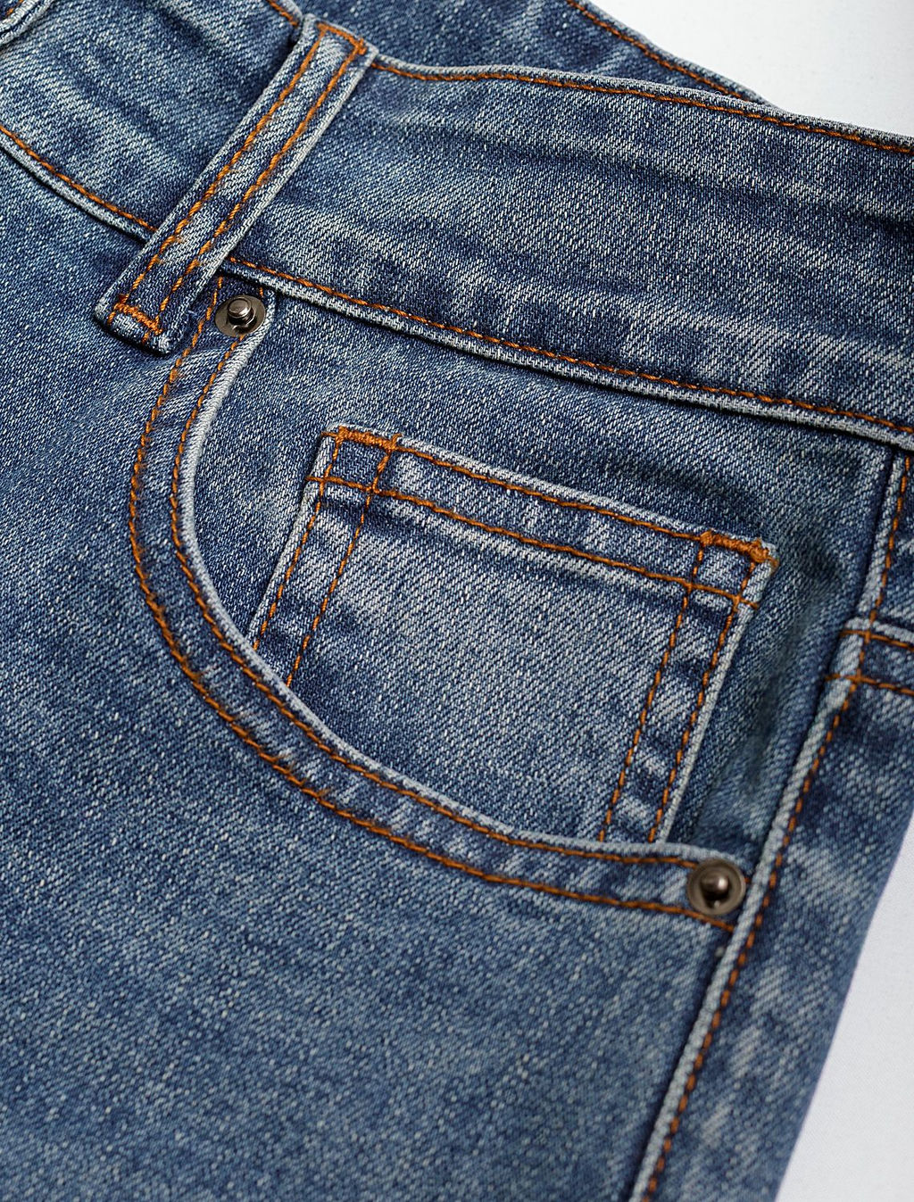 Джинсы клеш от колена из эластичного денима - Vilatte фото 3