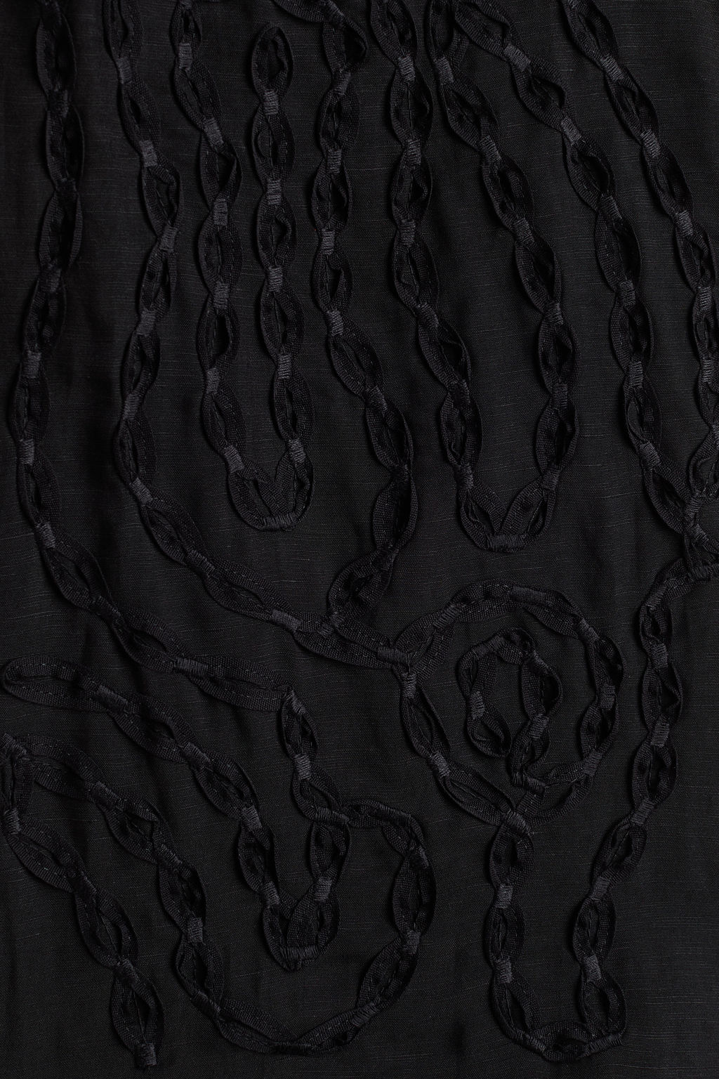 Embroidered linen-blend blouse - H&m фото 5