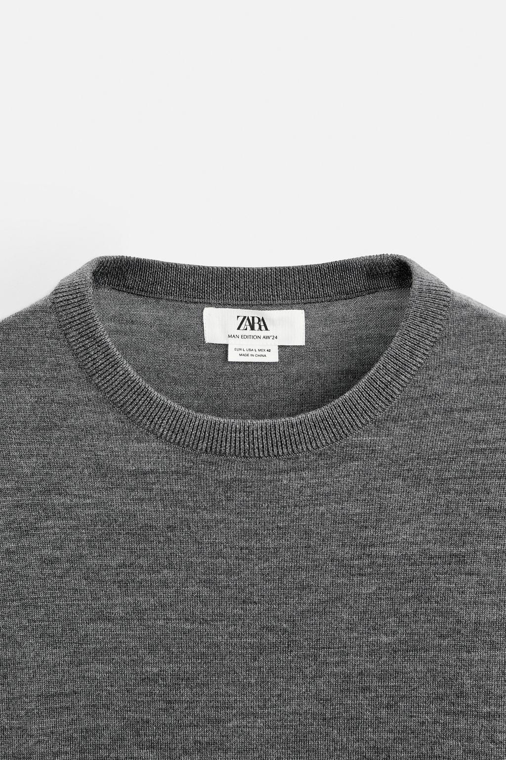 100% WOOL KNIT T-SHIRT - LIMITED EDITION - Zara фото 17
