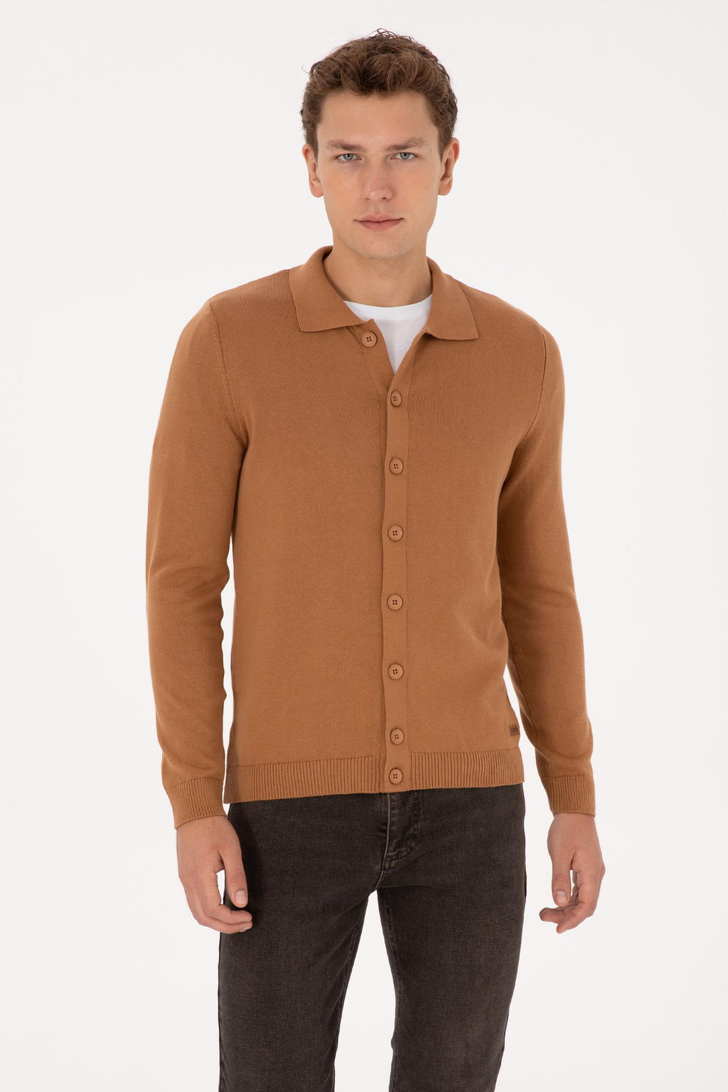 Erkek Camel Basic Triko H_rka - U.s. polo assn фото 8