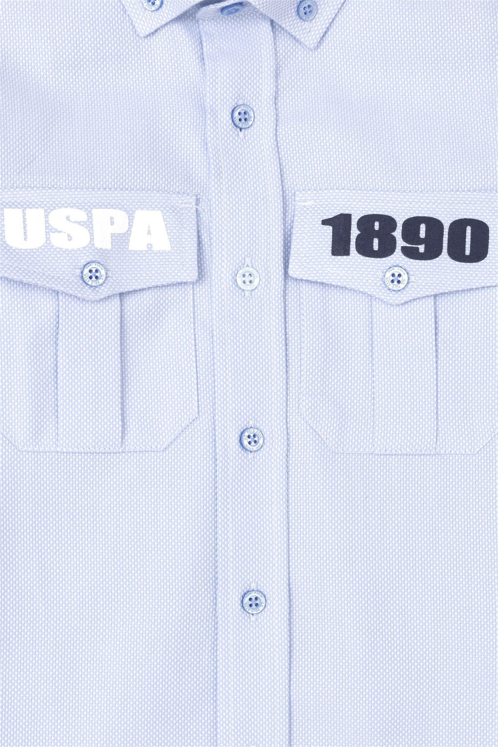 Синяя рубашка с длинным рукавом для мальчика - U.s. polo assn фото 3