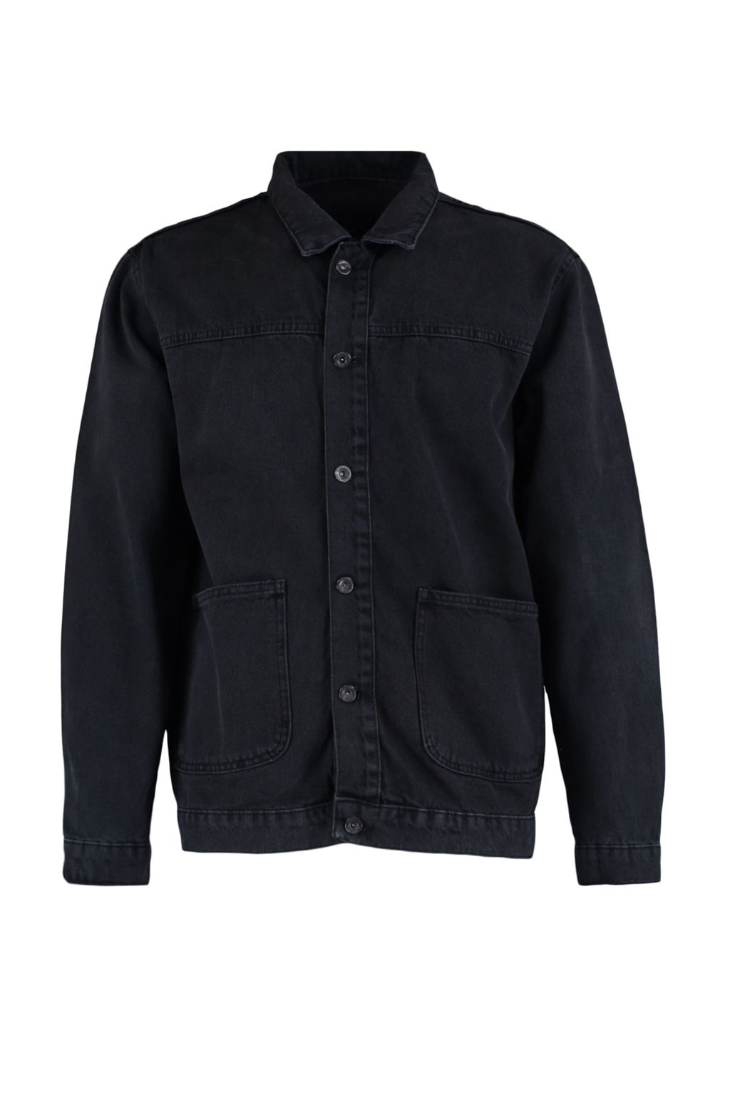 TRENDYOL MAN Siyah Regular Fit Denim Kot Ceket TMNAW23CE00011 - Trendyolmilla фото 6