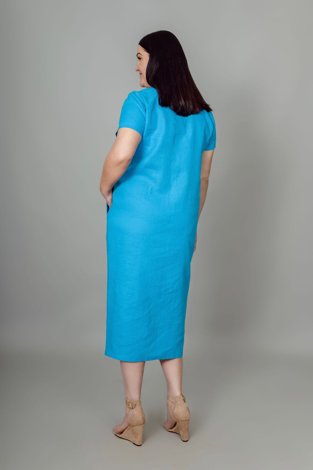 Платье 100% лен