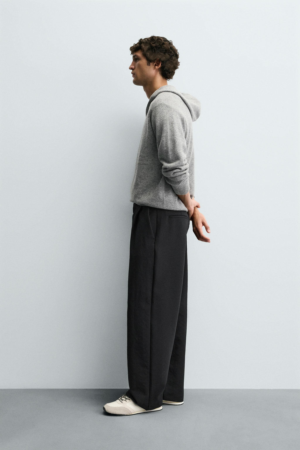 100% WOOL HOODED SWEATER - Zara фото 4