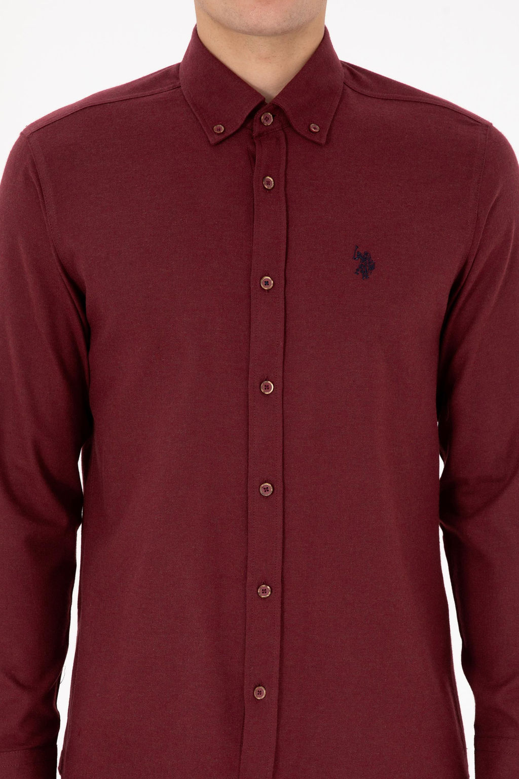 Erkek Bordo Uzun Kollu Basic G_mlek