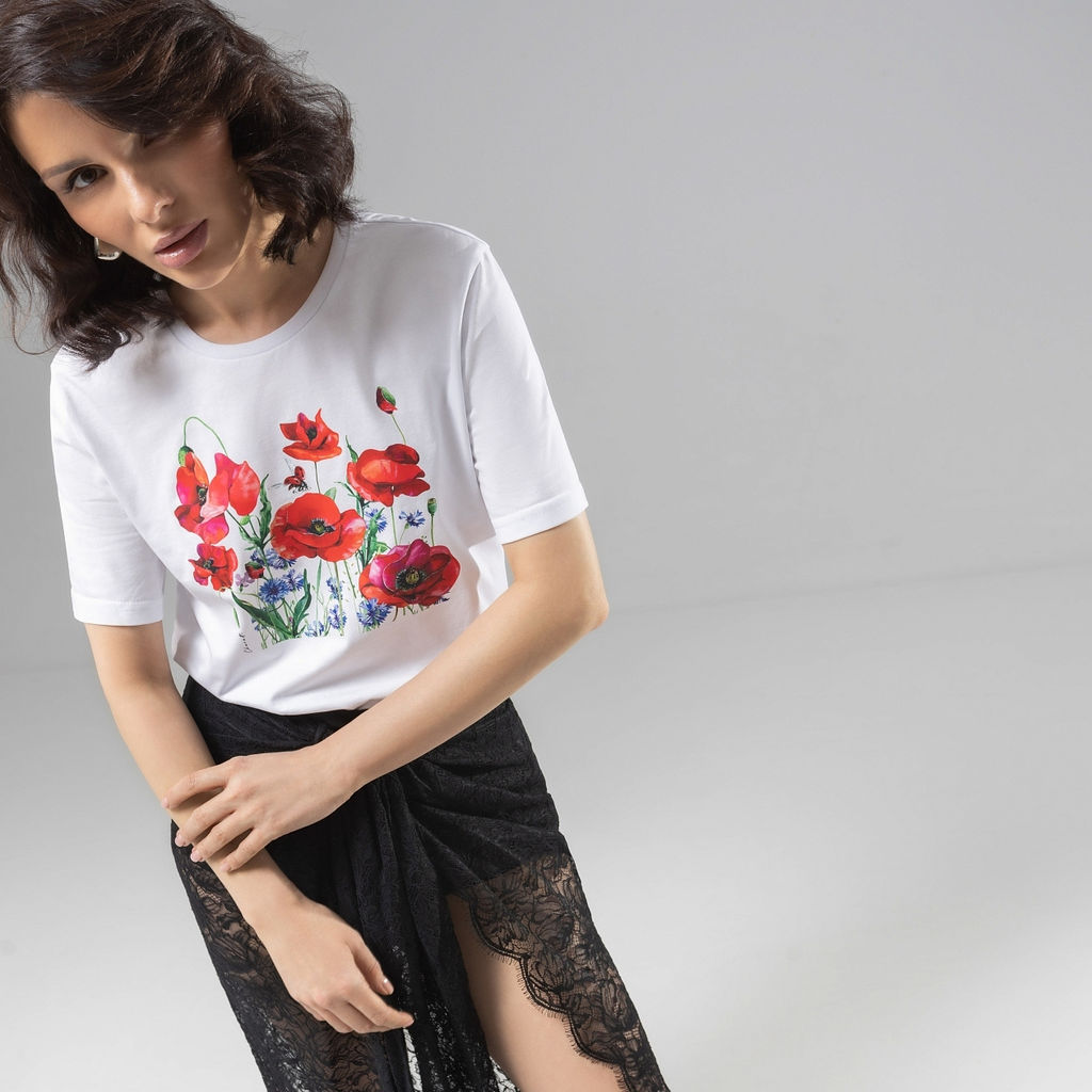 Футболка прямого кроя Великолепна уже утром - Charutti фото 27